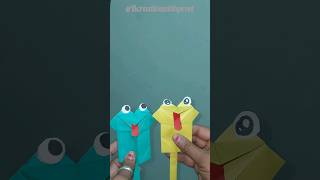 Paper frog making #shortvideo #diy #craft #shorts