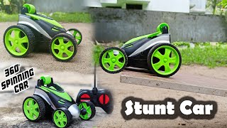 Remote Control Car Stunt Racer 360° Spinning | Rotating Rolling Radio Control Electric Car Unboxing