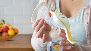 So wendest du die Handmilchpumpe Harmony von Medela richtig an