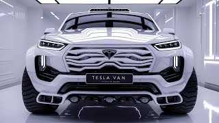 The King A First Look at the Futuristic Tesla Van 2025 Amazing looks!