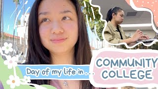 A Day in the Life of a COMMUNITY COLLEGE STUDENT | classes, job, extracurriculars | vlog#8