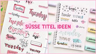 80 SÜSSE TITEL, BANNER, HEADER IDEEN