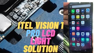 itel vision 1 pro lcd light solution