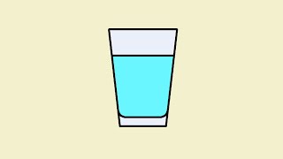 How to Draw Cute Water Glass, Draw Water Glass, Glass Drawing, Easy Drawing Step by Step