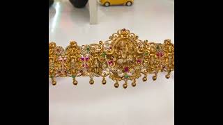 Nakshi dasavataram vaddanam with antique gold finish cost 3600/-