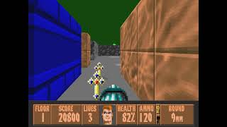 Wolfenstein 3D - Spear Of Destiny - Floor 1 - 100%