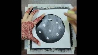 Moon Painting/ Easy Acrylic Painting #shorts #painting