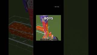 Girls vs boys keeping the pig #minecraft #shorts