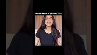 Female version of superstar Shahrukh khan# jawan# Shahrukh video#shorts