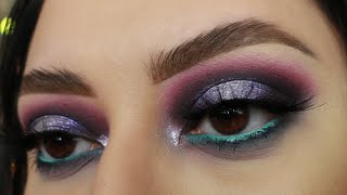 Huda Beauty Mercury Retrograde Purple Halo Eye Makeup Tutorial | YvettesMakeup