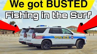 Who Called The Cops | Surf Fishing for Speckled Trout Galveston Texas