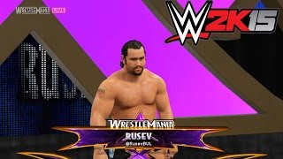 WWE 2K15 PC MOD: WrestleMania XXX Arena Rusev Attire & Entrance