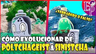 ¡Cómo evolucionar POLTCHAGEIST a SINISTCHA y VERDADERO o FALSO! ~ 🔮Pokémon EP La Máscara Turquesa🔮.