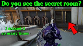 WARFRAME Small Secret Room that I missed so Many Times!