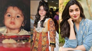 Alia Bhatt transformation from childhood to adulthood 😳😵