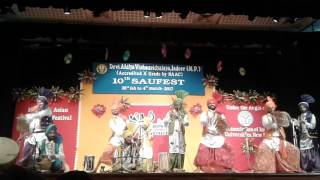 Folk orchestra  (lok saaz)by punjabi university patiala 2017 at south Asian countries festival