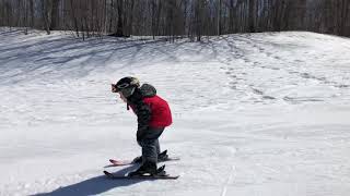 Xavier skiing at Nubs Nob