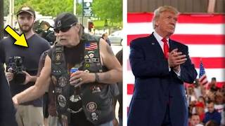 Protesters Try to Block Trump, Then Bikers Arrive and Do the UNTHINKABLE!