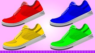 Shoe Colors | Learning Video | Education for Preschoolers