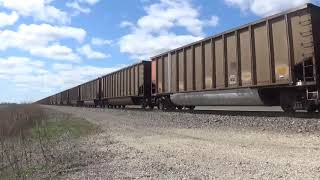 BNSF 9687 Takes C-BTMCNM East Near Earlville