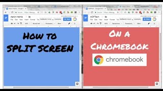 Splitscreening on a Chromebook