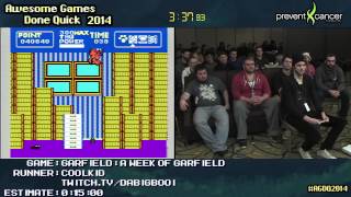 Garfield: A Week Of Garfield [Famicom] :: SPEED RUN Live (0:11:49) by coolkid #AGDQ 2014