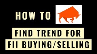 How To Find FII Buying or Selling Trend