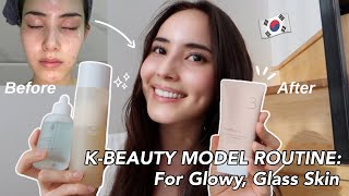 THE BEST selling Tone-up Cream you MUST TRY!! My KOREAN SKINCARE Routine for GLOWY GLASS skin ✨