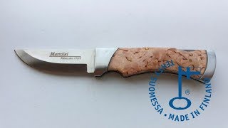 Marttiini MBL curly birch folding knife 930115