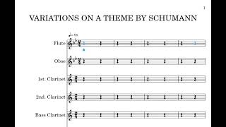 Variations on a Theme by Schumman - Sheet Music