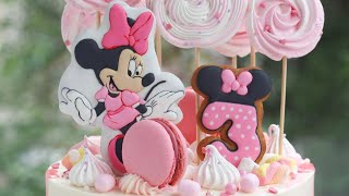 Украшение торта. Minni mouse cake