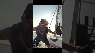 How to reef your sail boat. #howtosail #cruising #trimaran