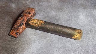 How Vietnamese people repair and restore heavy rusty nail hammers simply for free