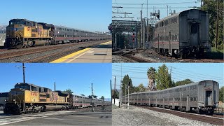 Union Pacific Special in Santa Clara with 18 Former Caltrain Gallery Cars