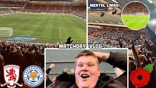 MENTAL ATMOSPHERE AS BORO BEAT THE LEAGUE LEADERS! Middlesbrough FC 1-0 Leicester City Matchday Vlog