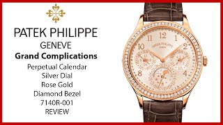 ▶ Patek Philippe Grand Complications Perpetual Calendar Rose Gold Diamond Bezel 7140R-001 - REVIEW