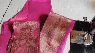 அழகான புளவுஸ் டிசைன் /  grandlook blouse design with stonelace