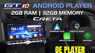 NEW CRETA Installd GT10 OEM ANDROID PLAYER @GT10Android #tranding #viral