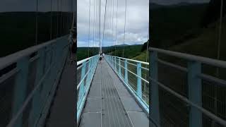 Mishima skywalk. Japans longest suspension bridge. Mount Fuji views