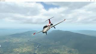 X-Plane 11.35 b4 - Eclipse 550 NG, from  Milano (LIML) to Geneve (LSGG)