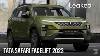 Tata Safari Facelift 2023| 4×4, First Look, Features, New Engine| All'Details