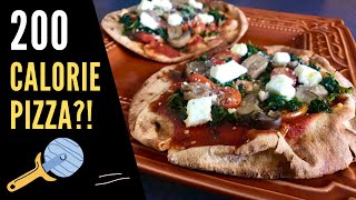 HEALTHY LOW CALORIE GREEK PIZZA | Spinach & Feta Pita Pizza Recipe | Weight Loss | Low Cal