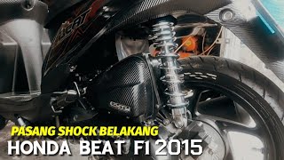 CARA PASANG SHOCK BELAKANG MERK DBS BEAT F1 2015