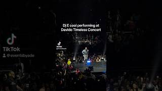 Dj E cool performing at Davido timeless concert at o2 Arena #davido #timelessconcert