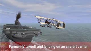 IL-2 1946:  Farman IV takeoff and landing on an aircraft carrier