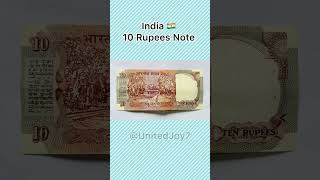 India 10 Rupees Note | Indian 🇮🇳 Currency Bills || United Joy