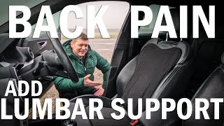 Add back and lumbar support to any car, to get rid of a back pain. Autoxbert aftermarket solution.