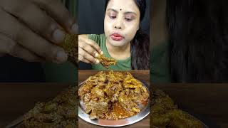 Eating Spicy Food Chicken Feet Masala