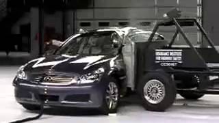 Vehicule  Crash Test 2007 - 2011 Nissan Skyline _ Infiniti G35  IIHS) Side-Extreme