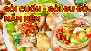 NGON KHÔNG MẮM NÊM PHÁ CÁCH 2 miền TRUNG- NAM ăn với GỎI CUỐN, GỎI NGÓ SEN-ĐU ĐỦ???!!! Saigon's Best